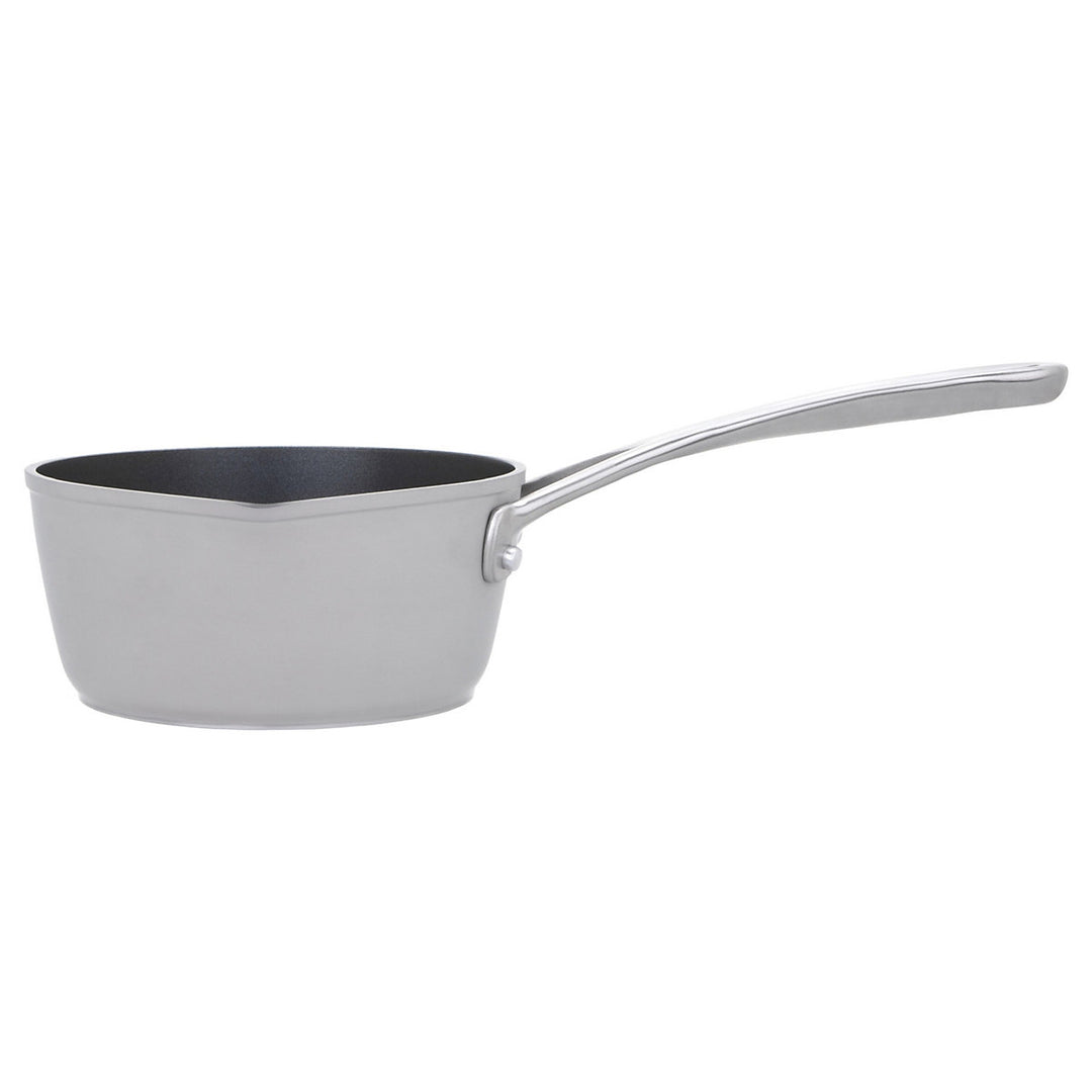 Laura Ashley Forged Aluminium Non-stick Milk Pan / Sauce Pan 16cm - Dark Dove Grey