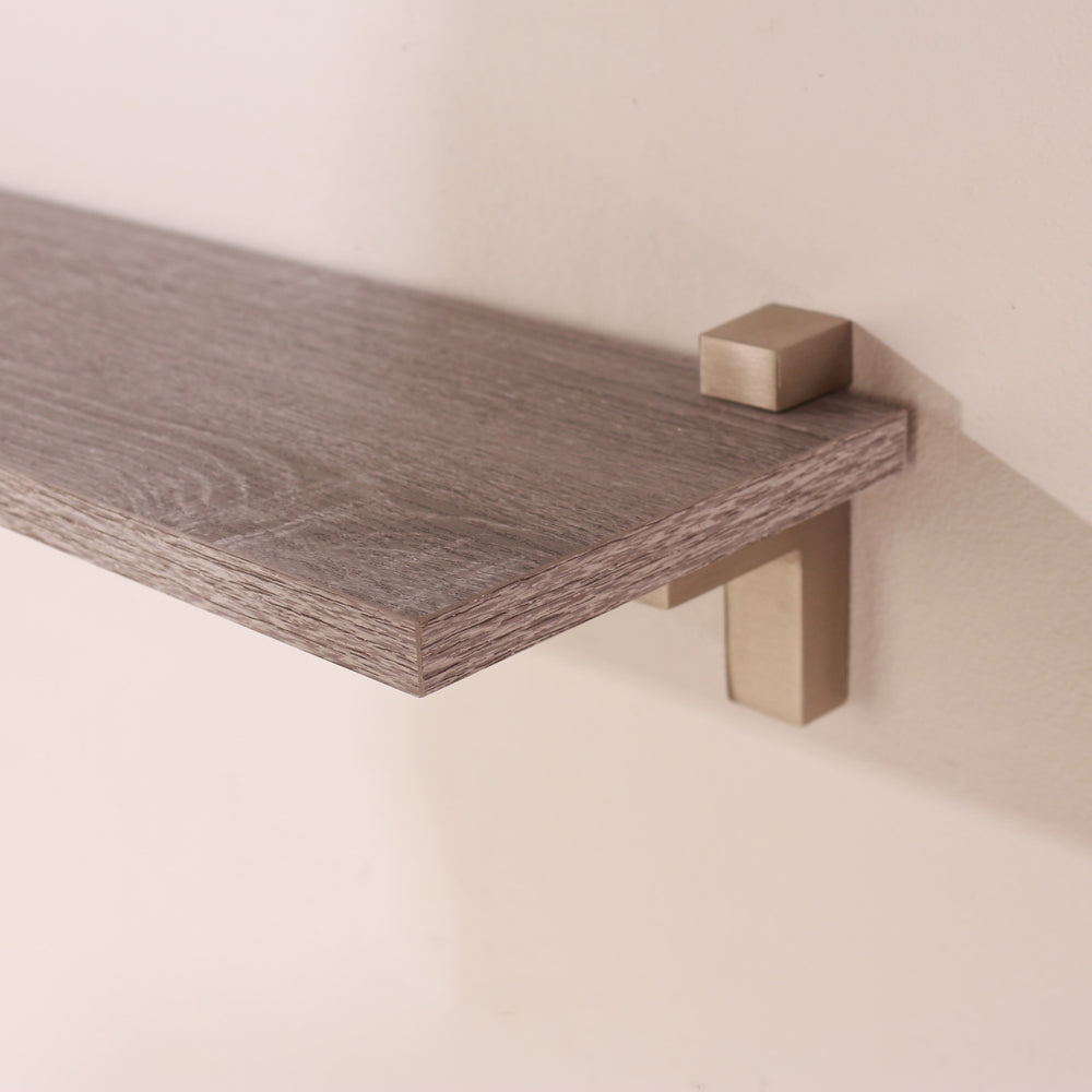 Lavant - 60cm Slim Shelf With "L" Shape Bracket - Grey Oak (DHD) Image 2