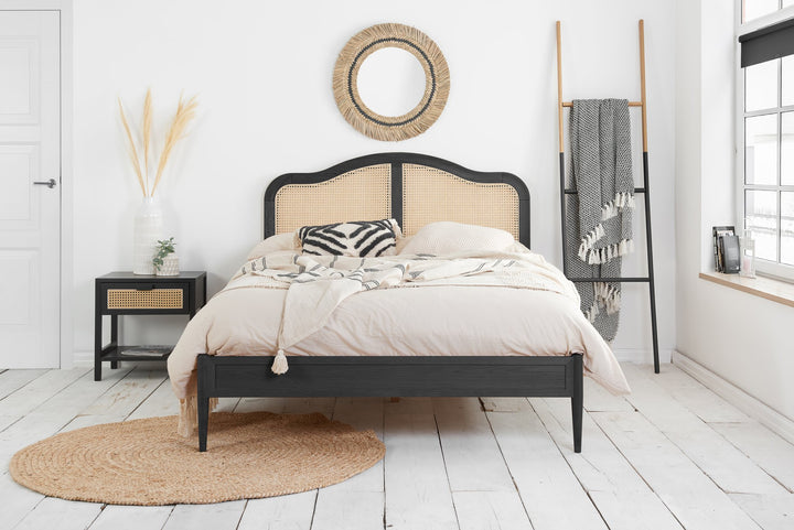 Birlea Leonie Rattan Bed (Self Assembly) (DHD)