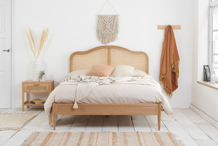 Birlea Leonie Rattan Bed (Self Assembly) (DHD)