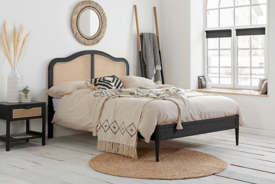 Birlea Leonie Rattan Bed (Self Assembly) (DHD)