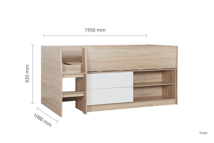 Birlea Leyton Cabin Bed (Self Assembly) (DHD)