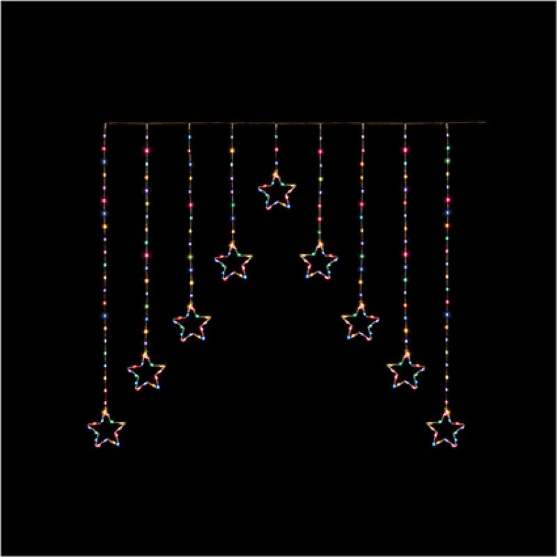 Premier Flexibright LED Star Curtain Lights 258s 1.2m x 1.2m Colour Changing