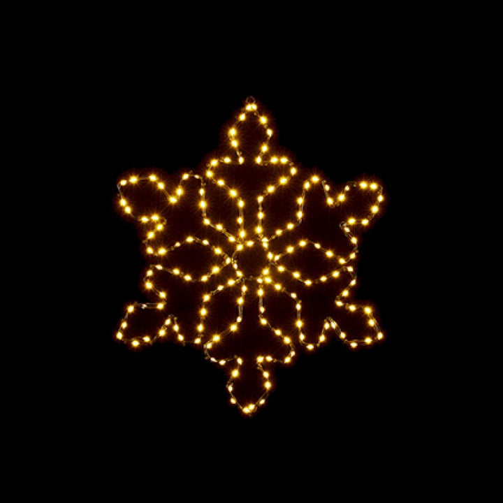 Premier 50cm Twinkling Flexibrights Snowflake with 165 Warm White LEDs