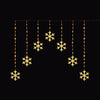 Premier 1.2 x 1.2m FlexiBrights V Curtain Light Neon Warm White Snowflake with Timer