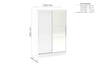 Birlea Lynx 2 Door Sliding Wardrobe With Mirror (Self Assembly) (DHD)