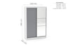 Birlea Lynx 2 Door Sliding Wardrobe With Mirror (Self Assembly) (DHD)