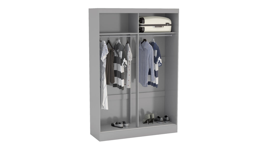 Birlea Lynx 2 Door Sliding Wardrobe With Mirror (Self Assembly) (DHD)