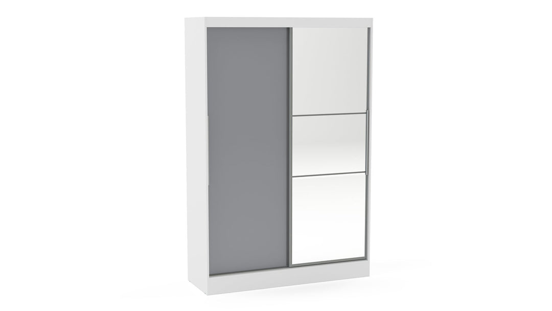Birlea Lynx 2 Door Sliding Wardrobe With Mirror (Self Assembly) (DHD)