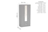 Birlea Lynx 3 Door 2 Drawer Wardrobe With Mirror (Self Assembly) (DHD)