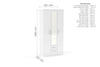 Birlea Lynx 3 Door 2 Drawer Wardrobe With Mirror (Self Assembly) (DHD)