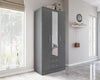 Birlea Lynx 3 Door 2 Drawer Wardrobe With Mirror (Self Assembly) (DHD)