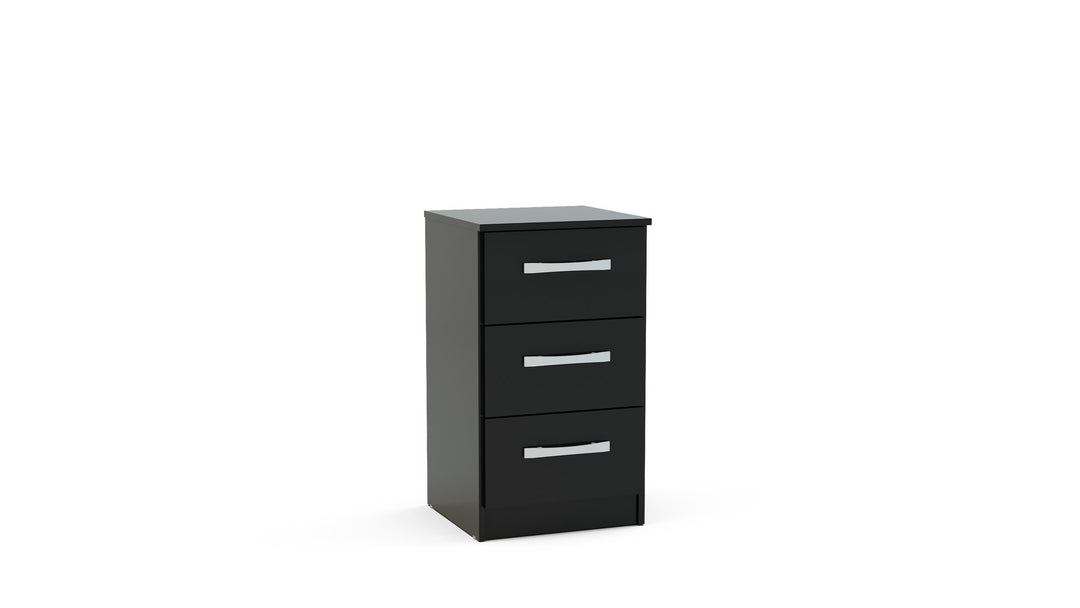 Birlea Lynx 3 Drawer Bedside (Self Assembly) (DHD)