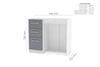 Birlea Lynx 3 Drawer Dressing Table (Self Assembly) (DHD)
