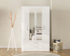 Birlea Lynx 4 Door 2 Drawer Wardrobe With Mirror (Self Assembly) (DHD)