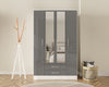 Birlea Lynx 4 Door 2 Drawer Wardrobe With Mirror (Self Assembly) (DHD)