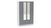 Birlea Lynx 4 Door 2 Drawer Wardrobe With Mirror (Self Assembly) (DHD)