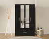 Birlea Lynx 4 Door 2 Drawer Wardrobe With Mirror (Self Assembly) (DHD)