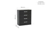 Birlea Lynx 4 Drawer Chest (Self Assembly) (DHD)