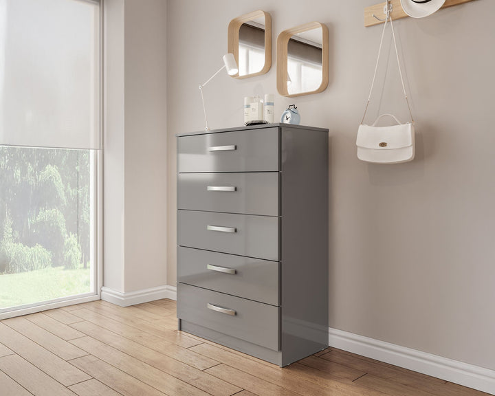Birlea Lynx 5 Drawer Chest (Self Assembly) (DHD)