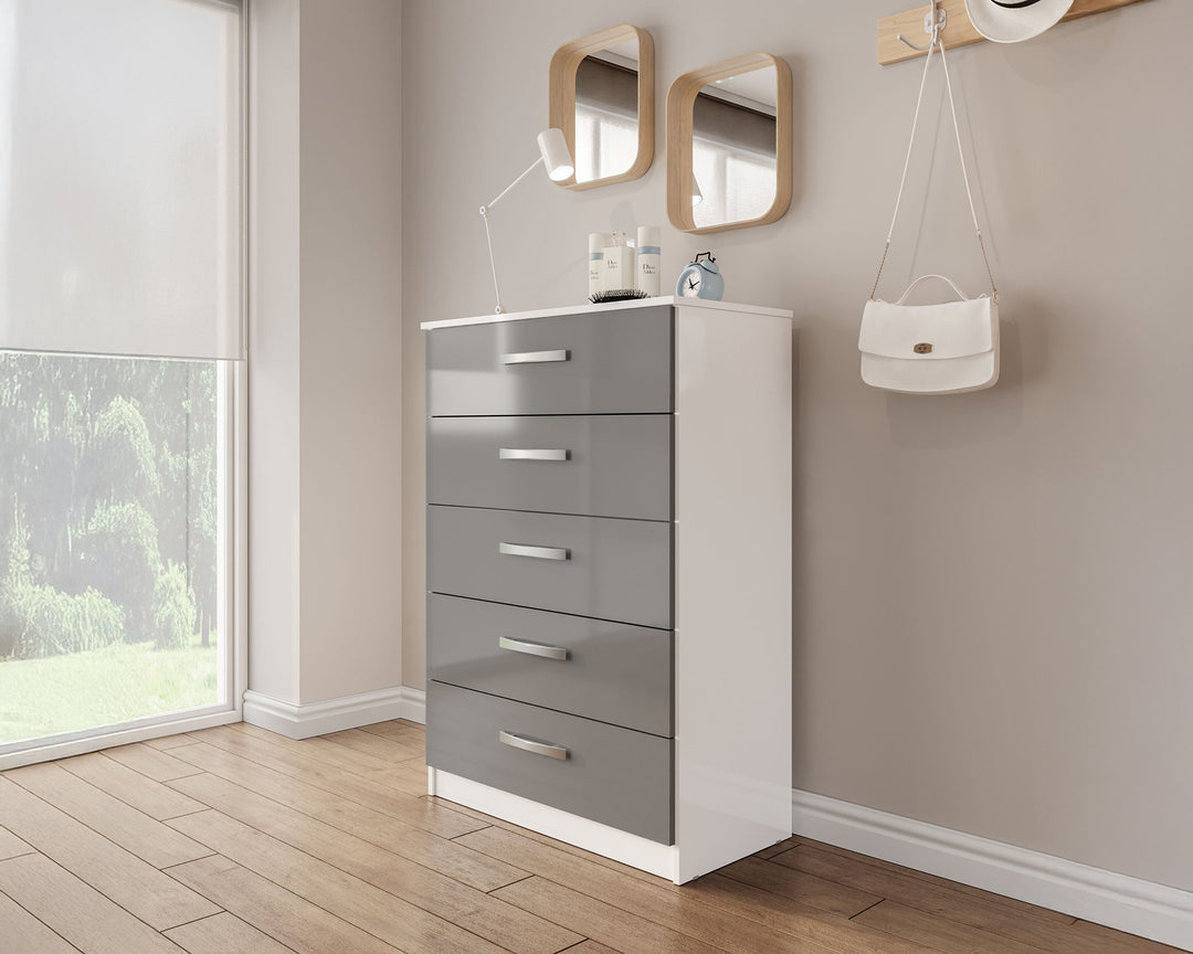 Birlea Lynx 5 Drawer Chest (Self Assembly) (DHD)