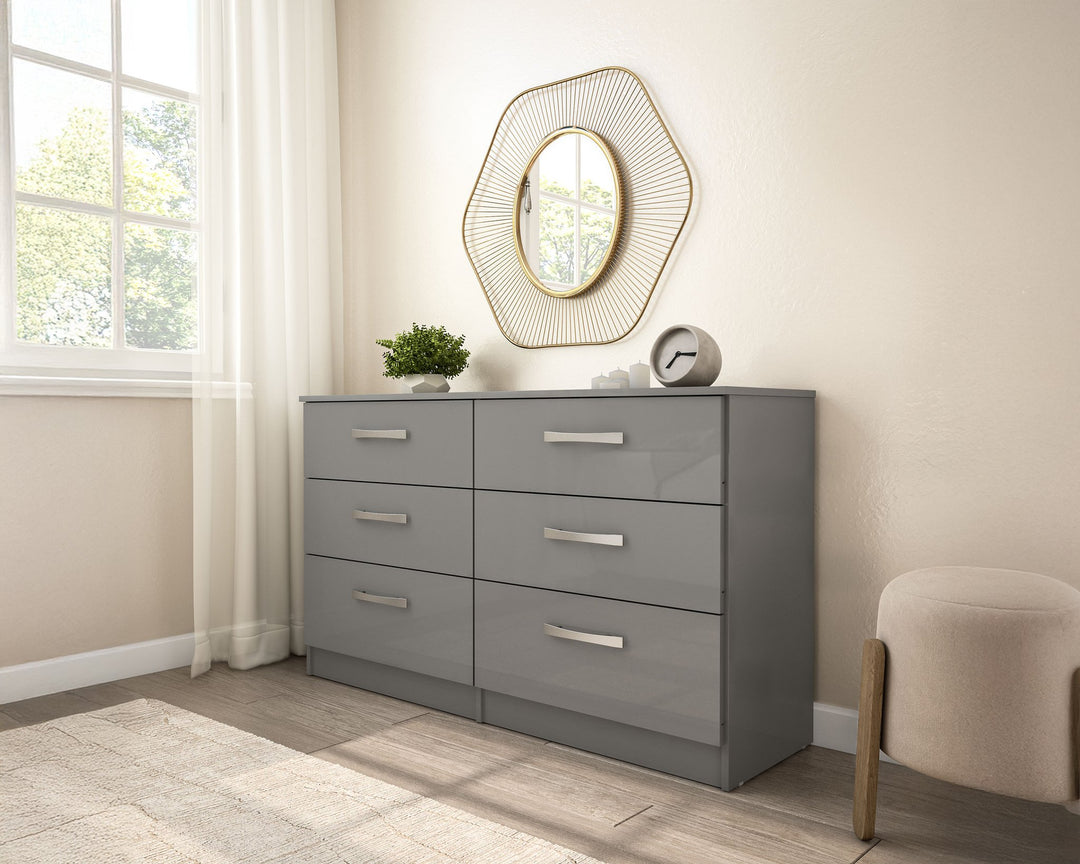 Birlea Lynx 6 Drawer Chest (Self Assembly) (DHD)
