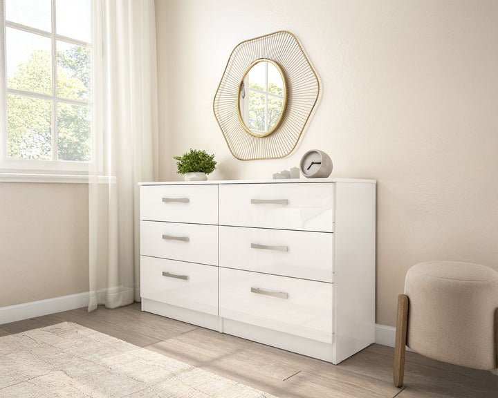 Birlea Lynx 6 Drawer Chest (Self Assembly) (DHD)