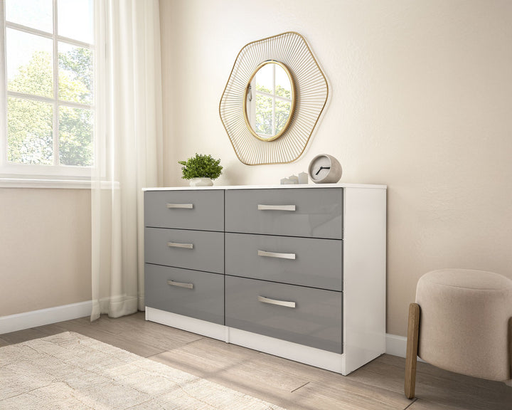 Birlea Lynx 6 Drawer Chest (Self Assembly) (DHD)
