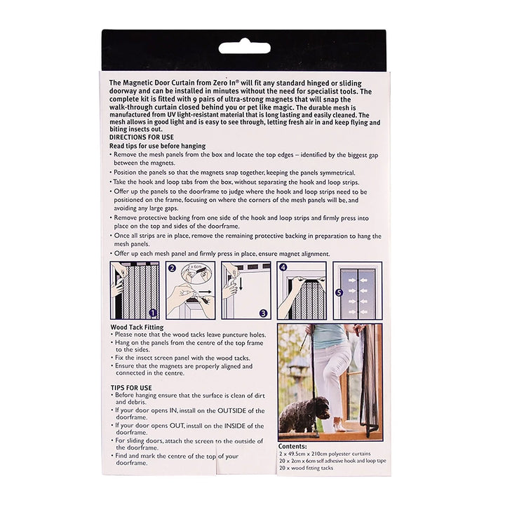 Zero In Megnetic Insect Door Curtain