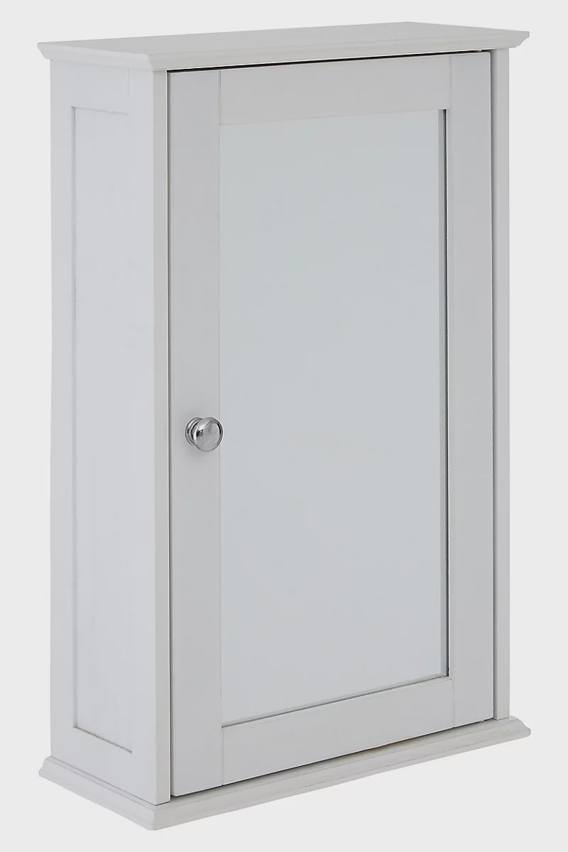 Maison by Premier Portland Mirrored Cabinet White