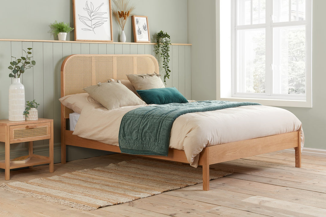 Birlea Margot Rattan Bed (Self Assembly) (DHD)