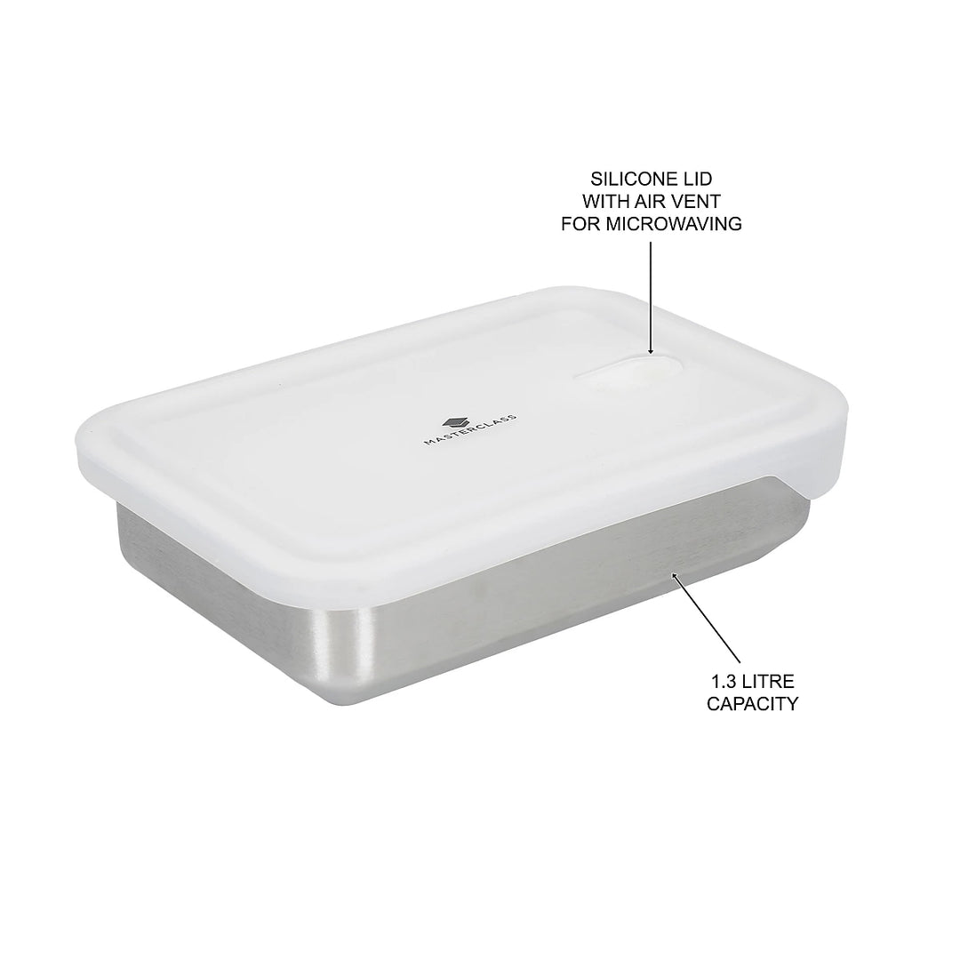 MasterClass All-in-One Dinner-For-Two-Sized Stainless Steel Dish