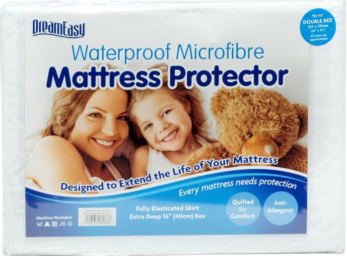 DreamEasy quilted waterproof mattress protector
