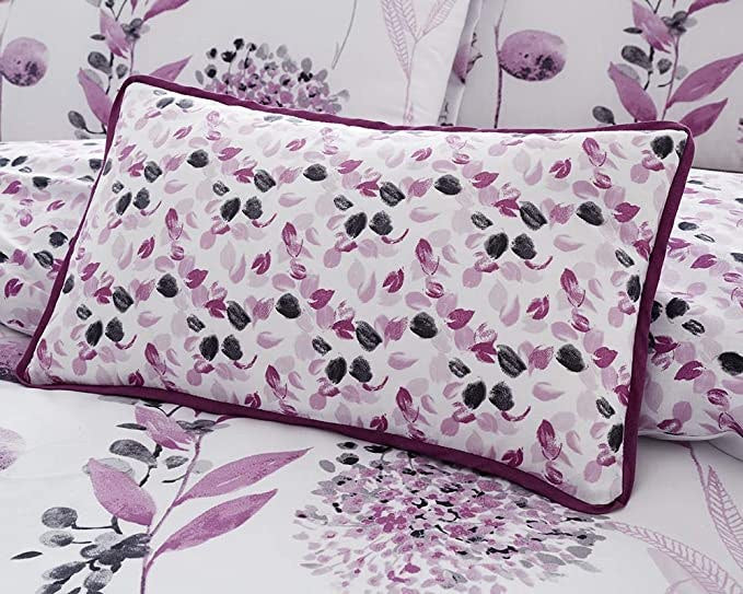 Bellissimo Inky Filled Boudoir Cushion 30x50cm 12x20in Mauve