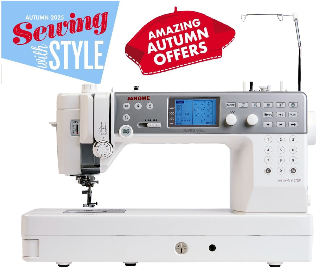 Janome Long Arm Sewing Machine Memory Craft 6700P (DHD) Including Extension Table