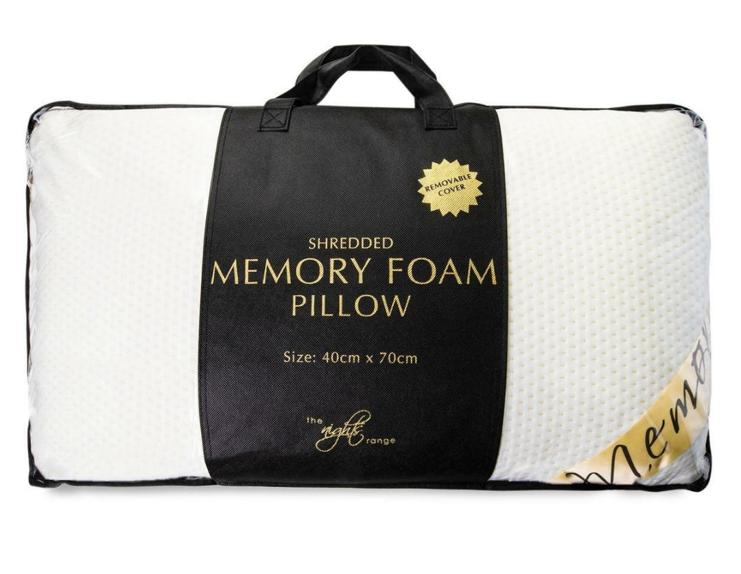 Shredded Memory Foam Pillow Medium Firm
