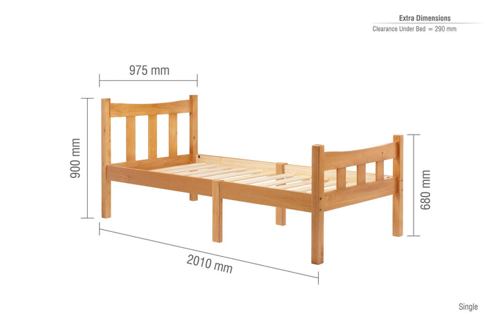 Birlea Miami Bed (Self Assembly) (DHD)