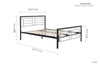 Birlea Montana Bed (Self Assembly) (DHD)
