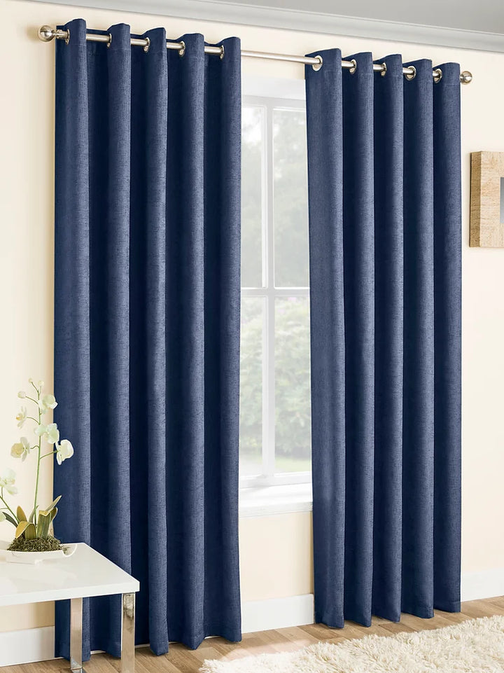 Vogue Ready Made Blackout Eyelet Curtains (Instore)