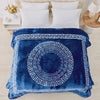 Apollo Greek Key Mink Throw 150cm x 200cm Navy