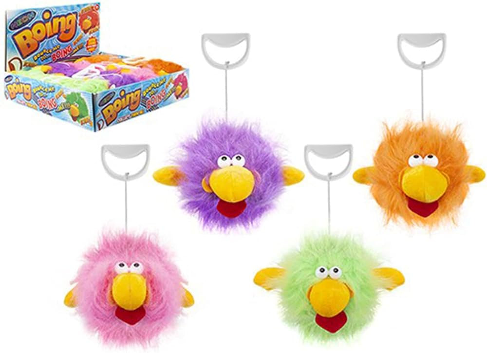 Wizz Toys Neon Boing Character Soft Toy with Hanger