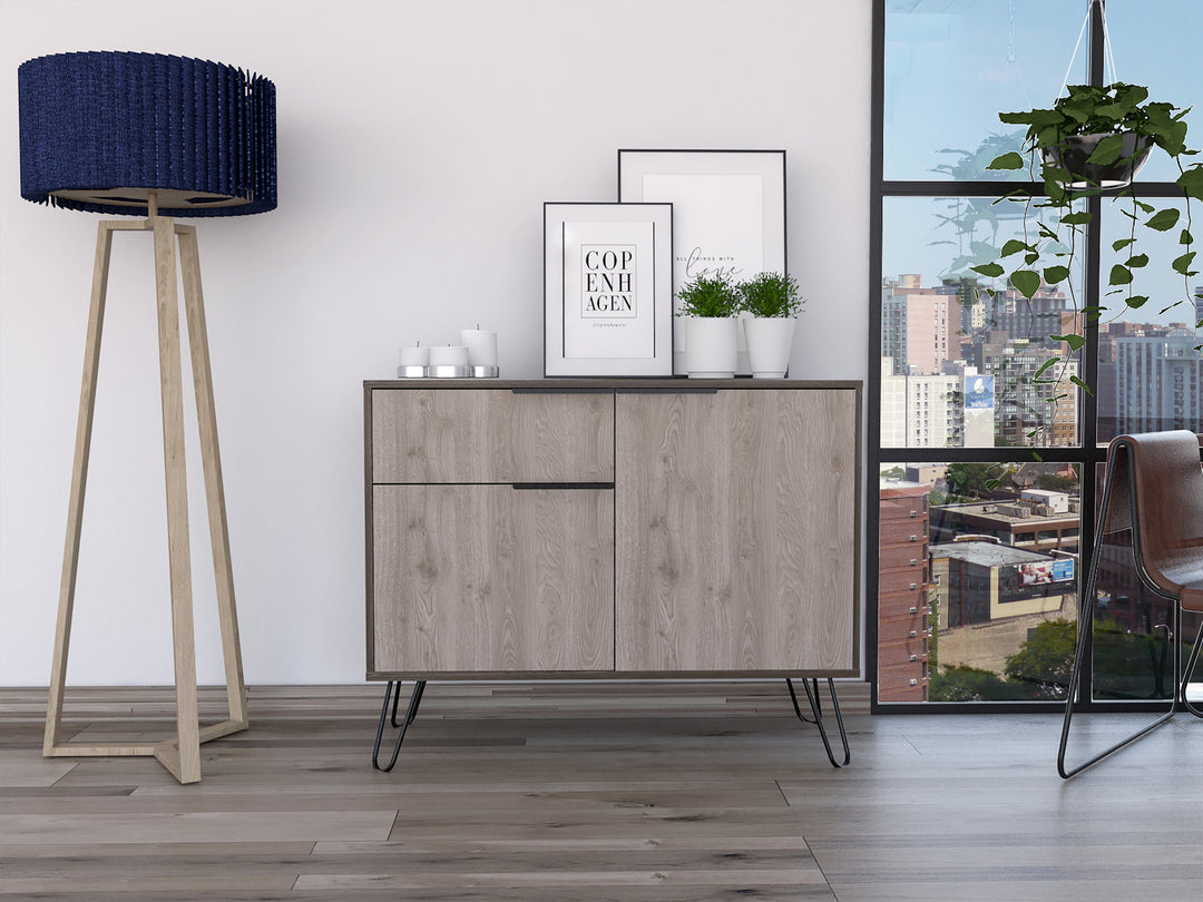 Nevada Small Sideboard With 2 Doors & 1 Drawer (Self Assembly) (DHD) Image 1