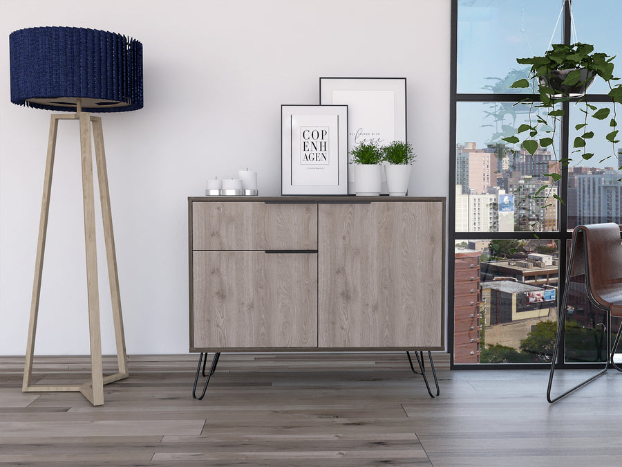 Nevada Small Sideboard With 2 Doors & 1 Drawer (Self Assembly) (DHD) Image 1