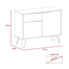 Nevada Small Sideboard With 2 Doors & 1 Drawer (Self Assembly) (DHD) Image 2