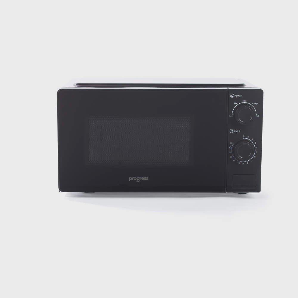 Progress 20L Solo Manual Microwave Oven - Black