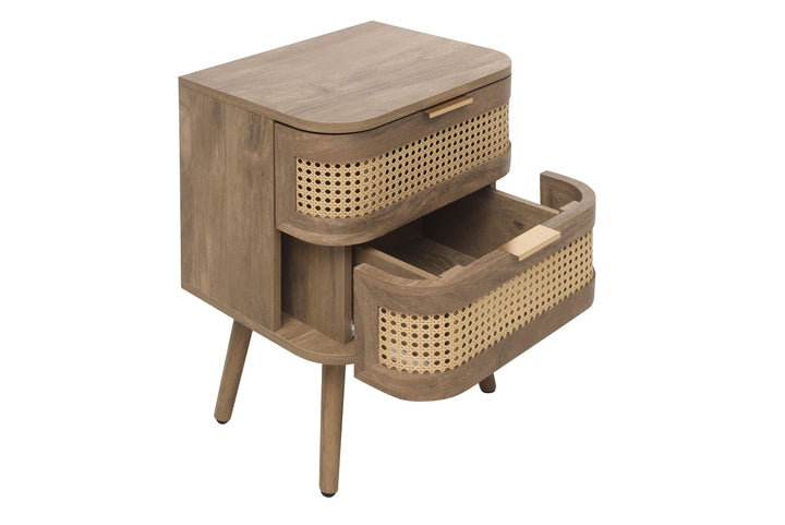 Birlea Noah 2 Drawer Bedside (Self Assembly) (DHD)