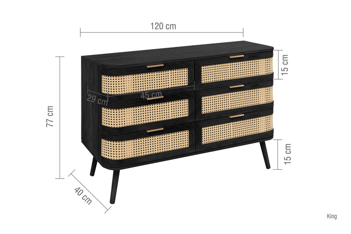 Birlea Noah 6 Drawer Chest (Self Assembly) (DHD)