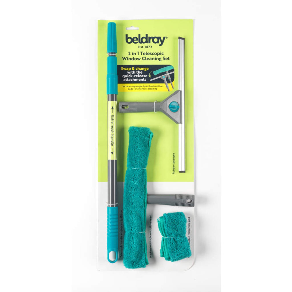 Beldray 2-in-1 Telescopic Window Cleaning Set