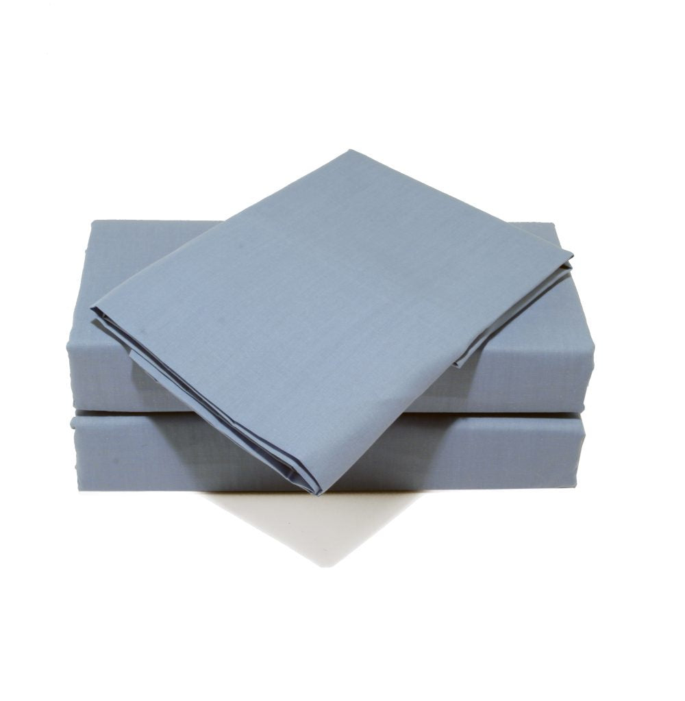 Pair of Pillowcases 180 Thread Ocean Blue