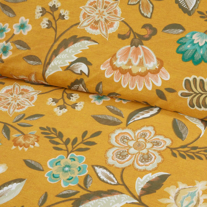 Marla Duvet Cover Set Ochre